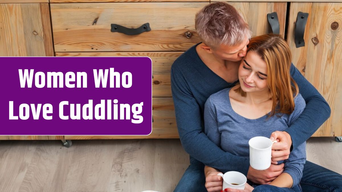 Charming couple sitting on the kitchen floor.